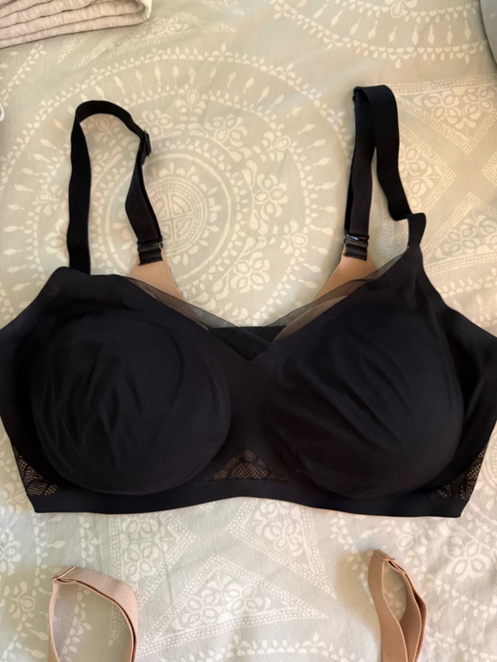 Honeylove TWO Wireless Support Bras with Sheer Accents